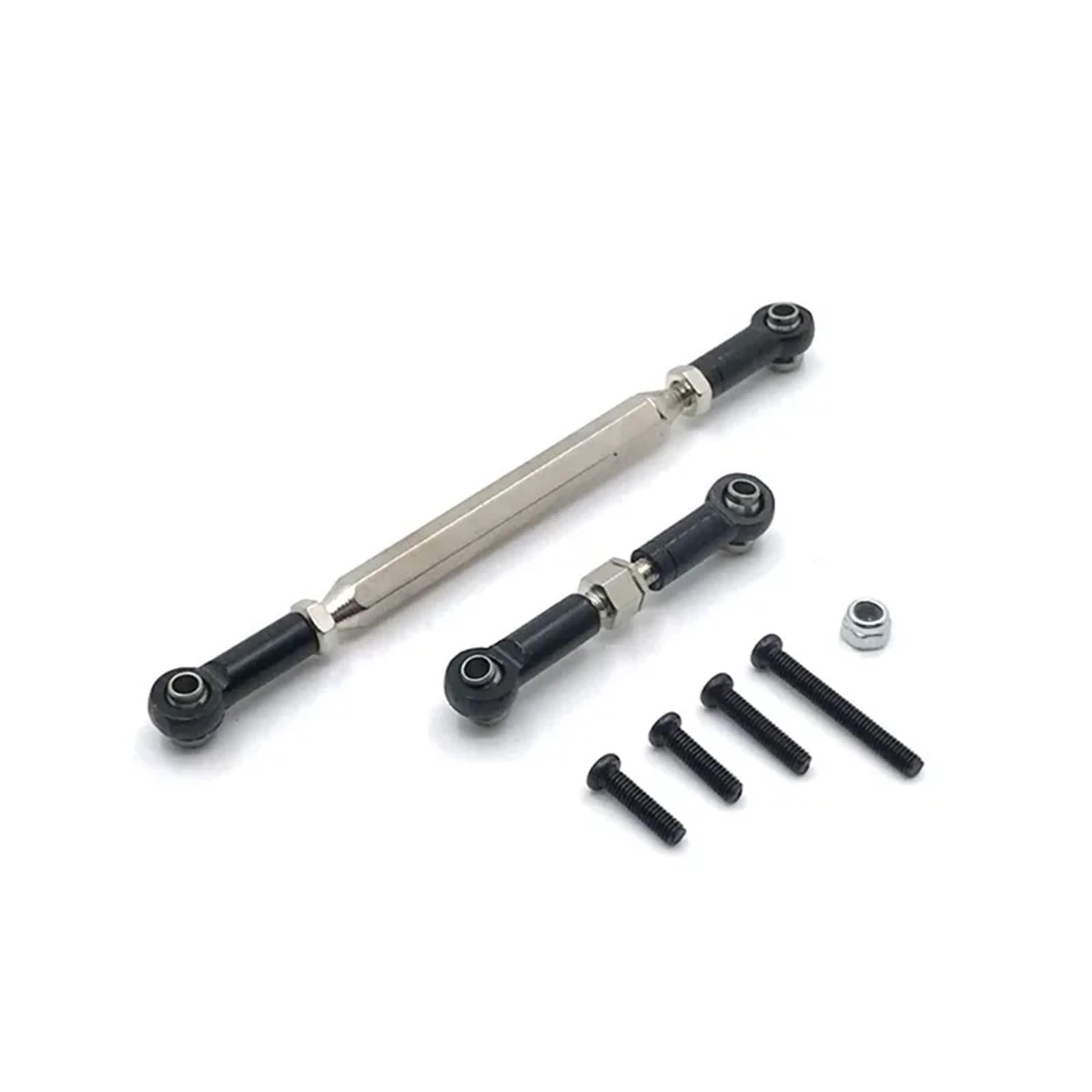 TOQPCZA Für MN Für D90 Für D99 Für MN-90 Für FJ-45 1/12 RC Auto Crawler Metall Einstellbare Stee Linkage Servo Link Zugstange Spannschloss RC Autoteile(Black) von TOQPCZA