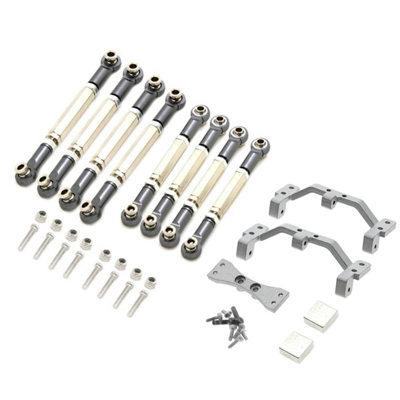 TOQPCZA Für MN Für D90 Für MN-90 Für MN99S Für 1/12 RC Auto Upgrade Teile Metall Zugstange Stee Link Stange Zugstange Basis Servo Halterung Set RC Autoteile von TOQPCZA