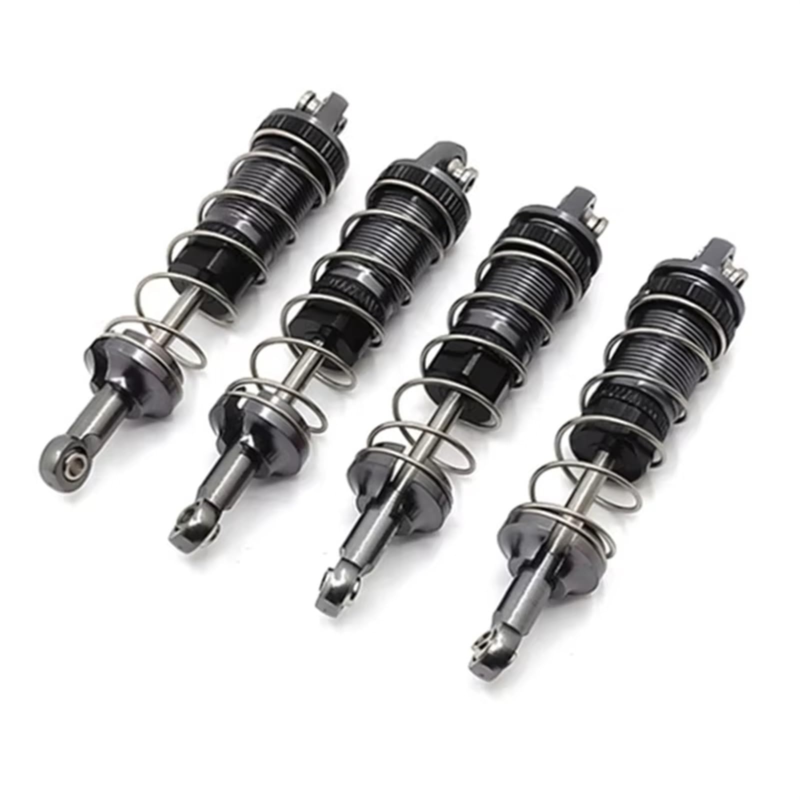 TOQPCZA Für MN128 Für MN86 Für MN86S Für MN86K Für MN86KS Für MN Für G500 4Pcs Metall Öl Stoßdämpfer Dämpfer Für 1/12 RC Auto Upgrade Teile RC Autoteile(Gray) von TOQPCZA