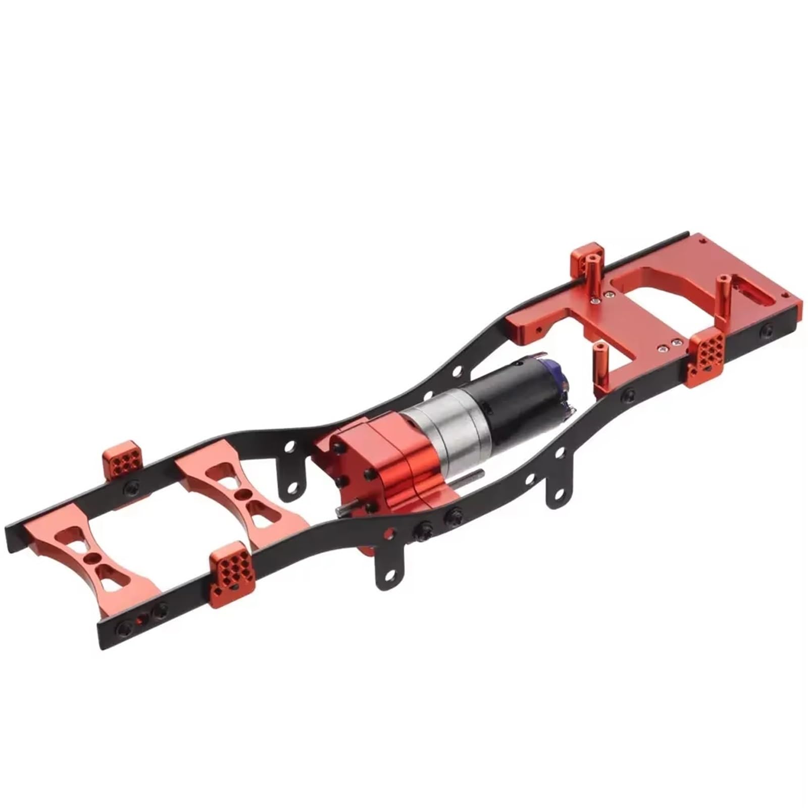 TOQPCZA Für WPL Für C14 Für C24 Für 1/16 Auto-Upgrade-Truck Auto-Ersatzteile Radstand Zusammenbauen Schalenrahmen Metall RC-Karosserie Für Fahrgestellrahmen RC Autoteile(Red) von TOQPCZA