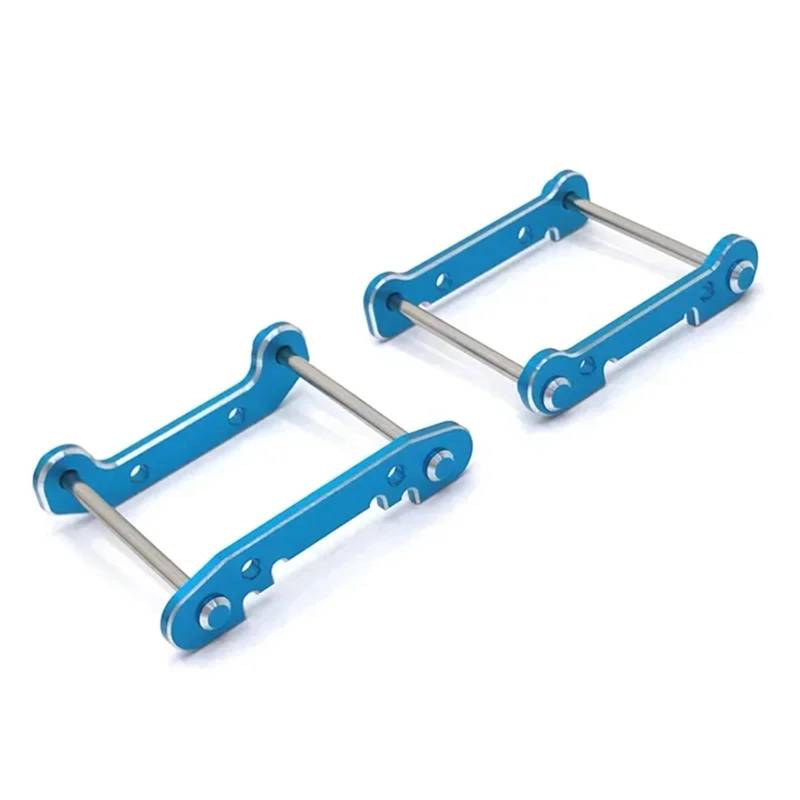 TOQPCZA Für Wltoys 144001 144002 124016 124017 124018 124019 RC Fernbedienung Auto Metall Zubehör Vorne Und Hinten Verdickung Arm Code RC Autoteile(Blue) von TOQPCZA