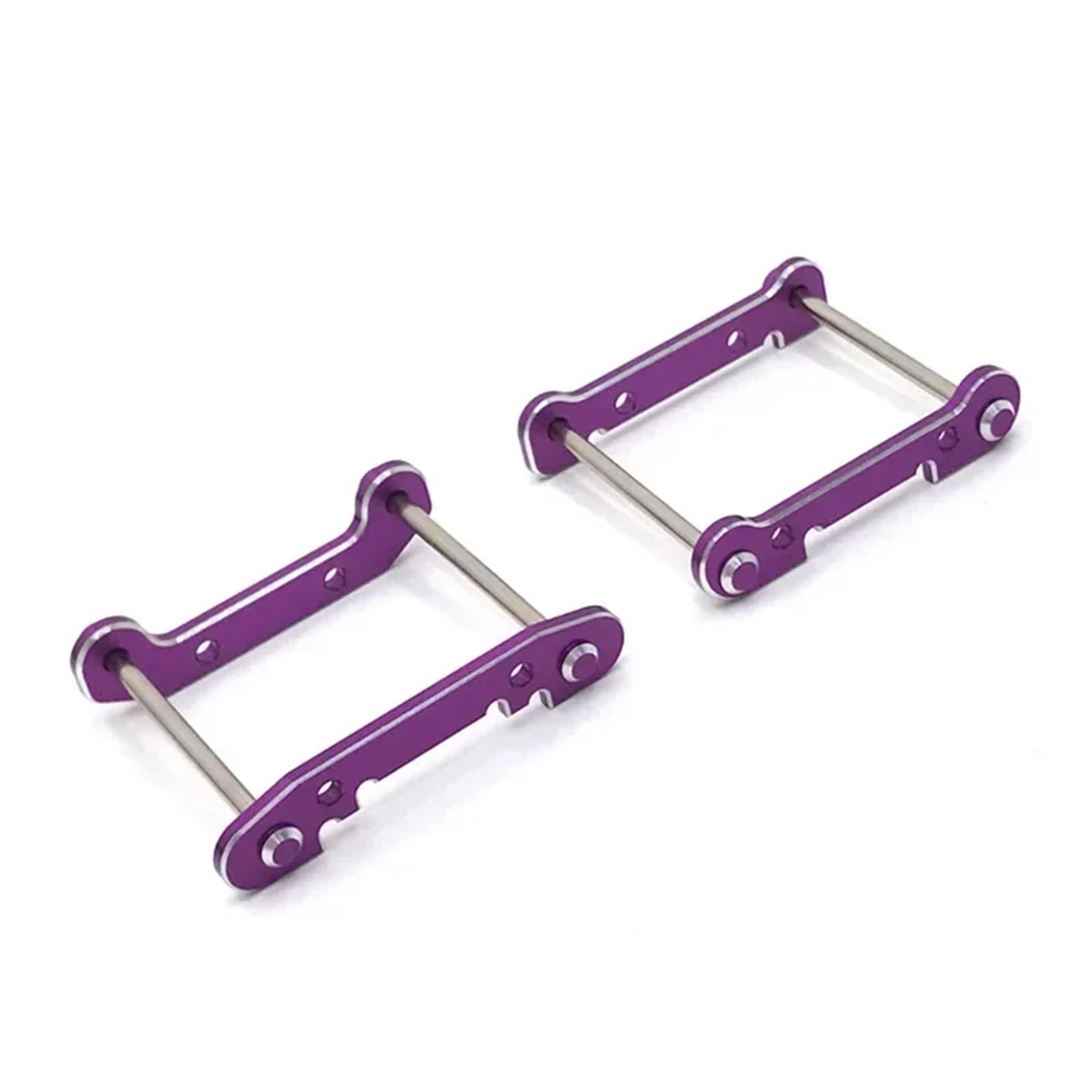 TOQPCZA Für Wltoys 144001 144002 124016 124017 124018 124019 RC Fernbedienung Auto Metall Zubehör Vorne Und Hinten Verdickung Arm Code RC Autoteile(Purple) von TOQPCZA