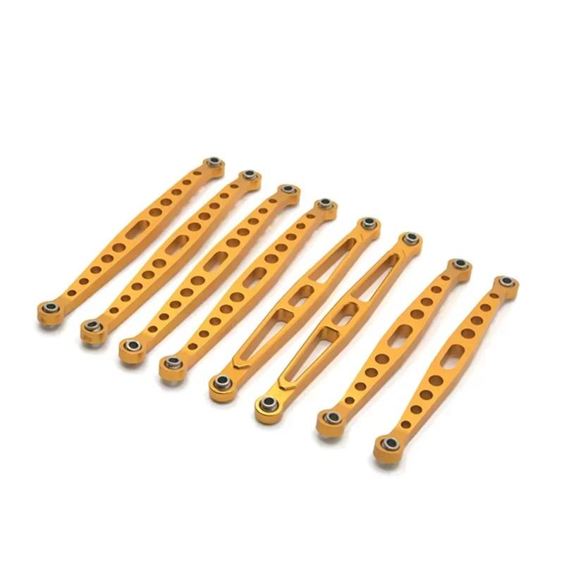 TOQPCZA Für ZP1001 1002 1003 1004 Fernbedienung Für Klettern Auto Upgrade Teile Metall Geändert Anschluss Zugstange Links RC Autoteile(Yellow) von TOQPCZA