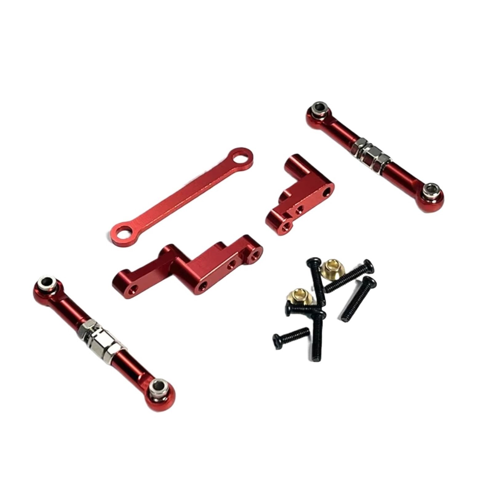 TOQPCZA RC Autoteile Für Hyper Go Für MJX 16207 16208 16209 16210 H16 H16BM 1/16 RC Auto Metallteile Spurstange Montage Ersatzteile(Red) von TOQPCZA