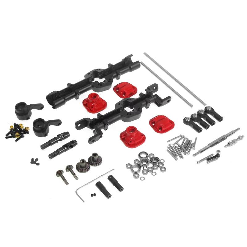 TOQPCZA RC Autoteile Für MN D90 D91 D99 Für MN99S 1/12 1 Set RC Metall Vorder- Und Hinterachse Fernbedienung Auto Upgrade Teile Zubehör von TOQPCZA