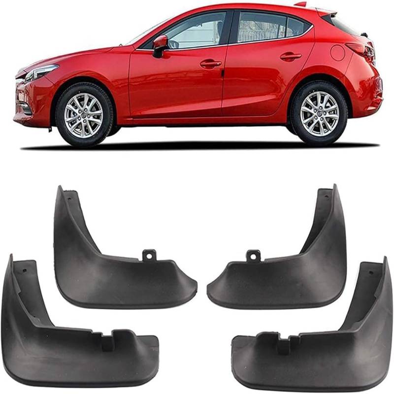 4Pcs Auto-Kotflügel für Mazda3 Axela 2013-2016, Auto-Front- und Heck-Spritzschutz, Auto-Außenschutz von TORTES