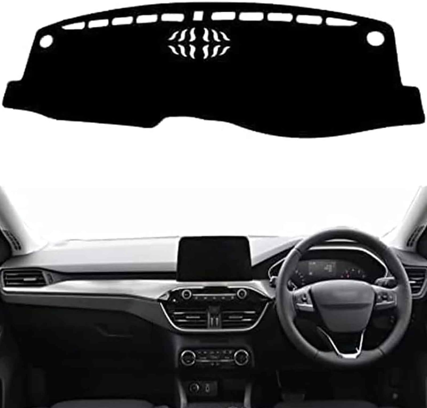 Auto Mitte Konsole Armaturenbrett Abdeckung Matte für Ford Focus 4 2019 2020, Anti-Rutsch-Automobil-Interieur-Zubehör von TORTES