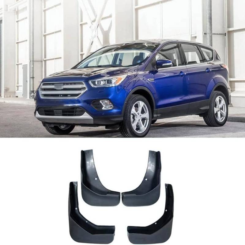 TORTES Schmutzfänger Für Ford Escape Kuga MK2 2013-2019, Vordere Hintere Kotflügel Spritzschutz Auto Fender Vollschutz ZubehöR von TORTES