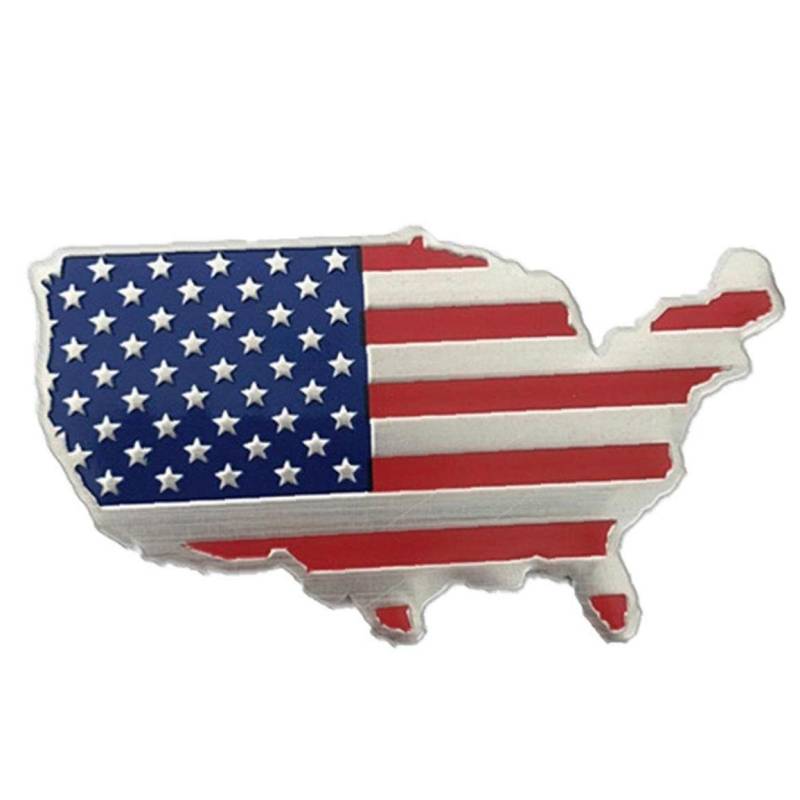 3D Auto Amerikanische Flagge Seiten Aufkleber Fahrzeugabzeichen Emblem Aufkleber Aufkleber Usa Flagge Auto Aufkleber von TOSSPER