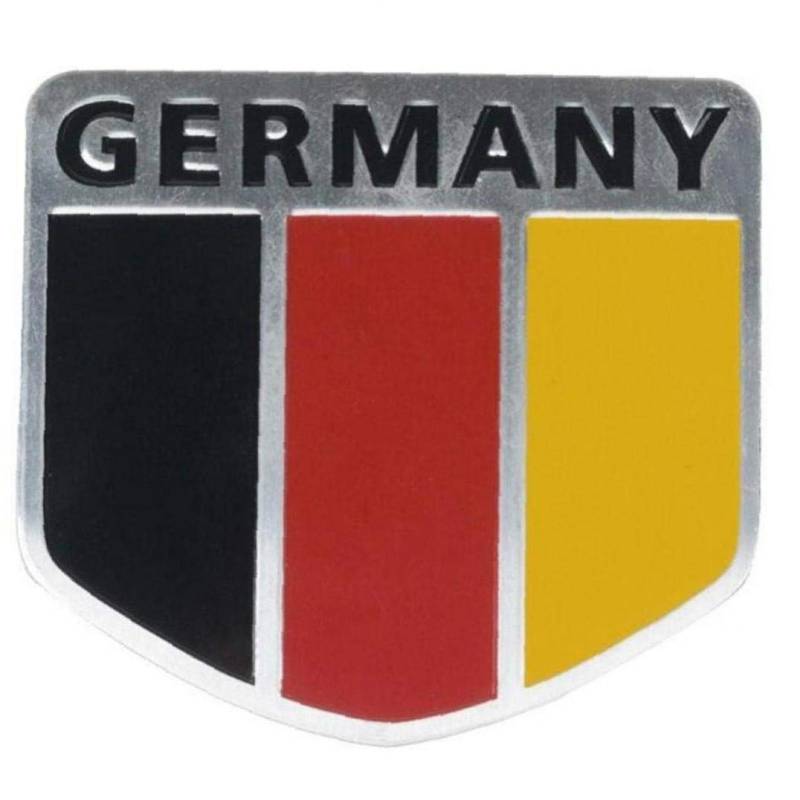 3D-Metall, Aluminium, Deutschland-flaggen-Abzeichen Grille Emblem-Auto-Aufkleber-abziehbild-universal-Dekoration von TOSSPER