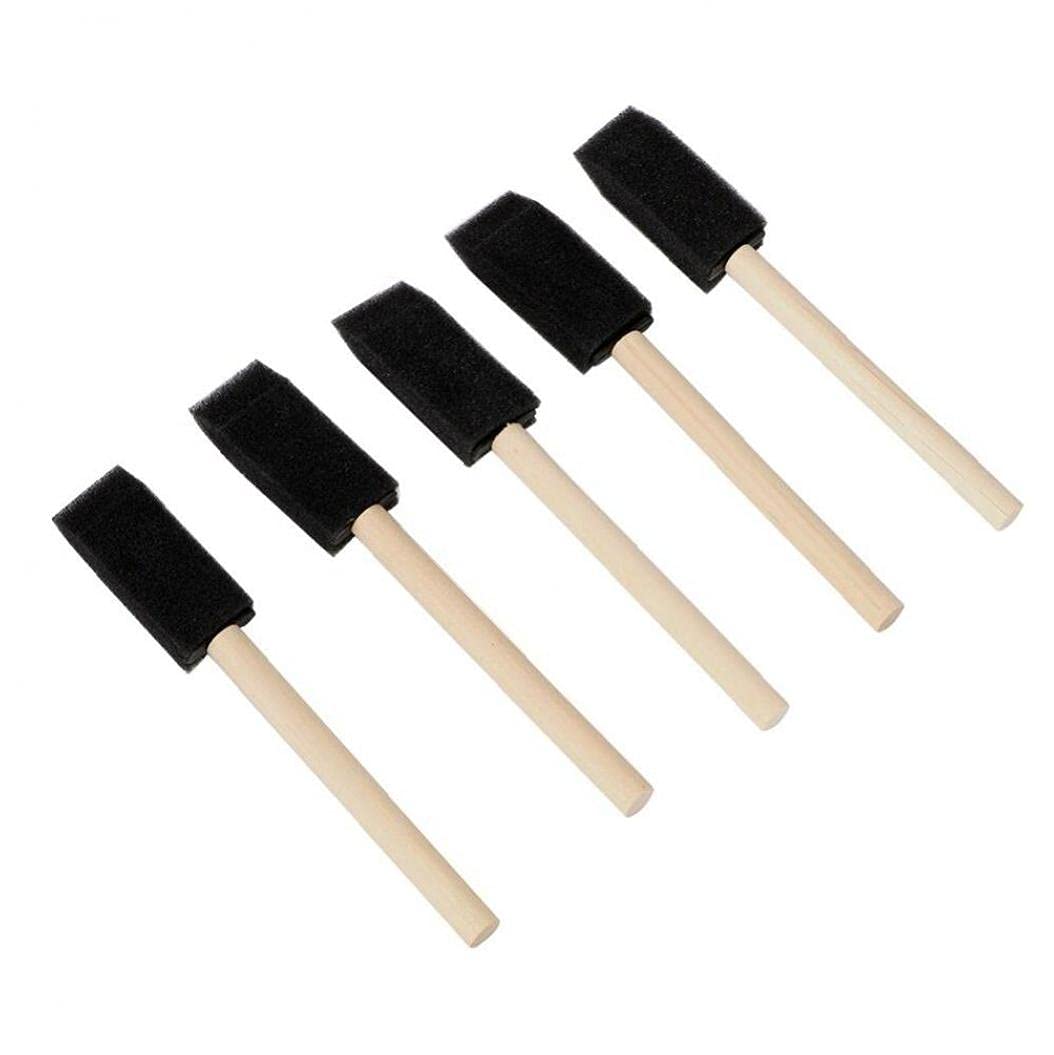 TOSSPER 5pcs Auto-Grill-Reiniger Weicher Schwamm Auto-Pflege-bürste Holzgriff Auto-klimaanlage Vent Jalousien Duster Pinsel von TOSSPER