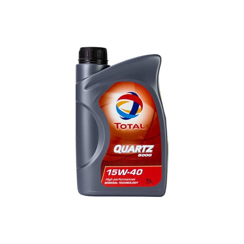 TOTAL QUARTZ 5000 15 W40 Multigrade Benzin/Diesel Motor, 1 Liter von Total