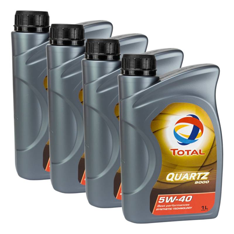 4x MOTORÖL TOTAL QUARTZ 9000 5W-40 1L von TOTAL_bundle