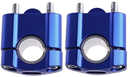 TOTMOX 1 Paar 7/8 Zoll 22 mm CNC-Motorrad-Lenkererhöhungen Einstellbare Lenkerklemmen Motorrad-Lenkererhöhungen (Blau) von TOTMOX