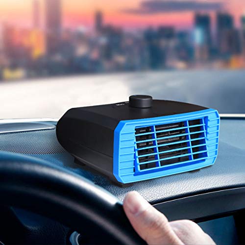 TOTMOX 120W Tragbare Autoheizung Defroster 12V Autoheizung Lüfter Fenster Demister, Blau von TOTMOX