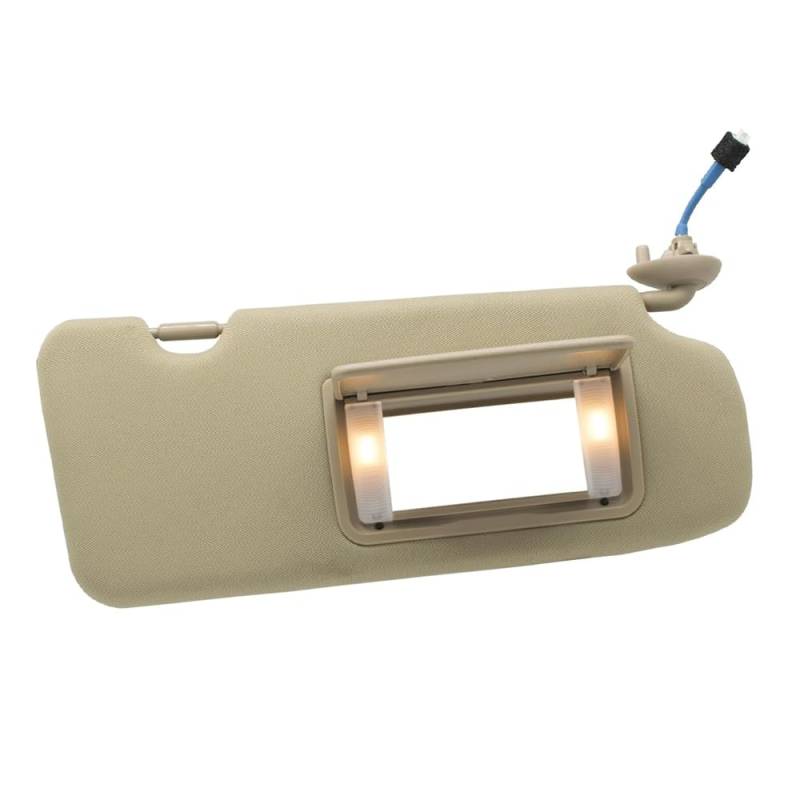 TOTMOX Auto Innenraum Sonnenblende Panel mit Spiegel und Licht ersetzen, Auto Sonnenblende 83280-TG7-A12ZB 83280TLAA12ZA Kompatibel mit Honda CRV 2017-2021 Beige Rechts von TOTMOX