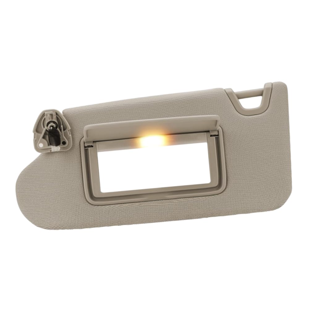 TOTMOX Auto Innenraum Sonnenblende Panel mit Spiegel und Licht ersetzen, Auto Sonnenblende 96401-3TA2A 96400-3TA2A Kompatibel mit Nissan Altima 2013-2018 Beige Links von TOTMOX