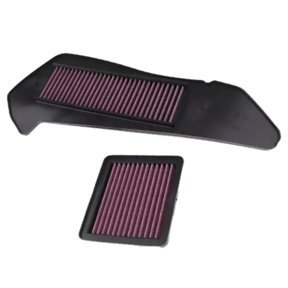 TOTMOX Luftfilter, Motorrad-Luftfilter, Luftfilterreiniger, violetter Luftfilterersatz mit Filterpapier, kompatibel mit Yamaha XMAX250 XMAX300 von TOTMOX