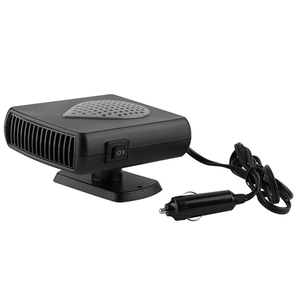 Tragbare Autoheizung, TOTMOX 12V 150W 10A 2 in 1 Auto Heizung, Windschutzscheiben Defroster Frontscheibenheizung, Auto Heizlüfter mit Air Purifier, Standheizung Mit Zigarette, 360° Schwenkbar von TOTMOX