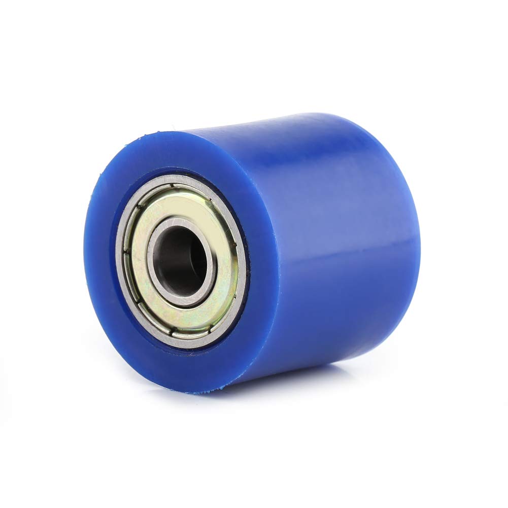 TOUISEDGI 8mm 10mm Drive Chain Pulley Roller Slider Tensioner Wheel Guide Street Bike Motorcycle ATV Red Orange Blue Green Heavy Duty Metal Plastic Inner Diameter 1.26'' x 1.1'' (Blue 10mm) von TOUISEDGI