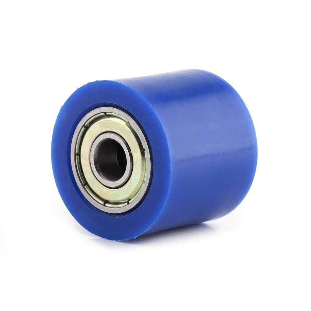 TOUISEDGI 8mm 10mm Drive Chain Pulley Roller Slider Tensioner Wheel Guide Street Bike Motorcycle ATV Red Orange Blue Green Heavy Duty Metal Plastic Inner Diameter 1.26'' x 1.1'' (Blue 8MM) von TOUISEDGI