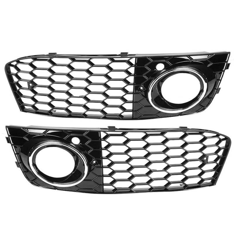 TOUISEDGI B8 Fog Light Cover Lamp Frame Mesh Grille ABS Material for Exterior Decor Fits 2009-2011 Sedan Owners (Electroplating (GZ.D072DL/R)) von TOUISEDGI