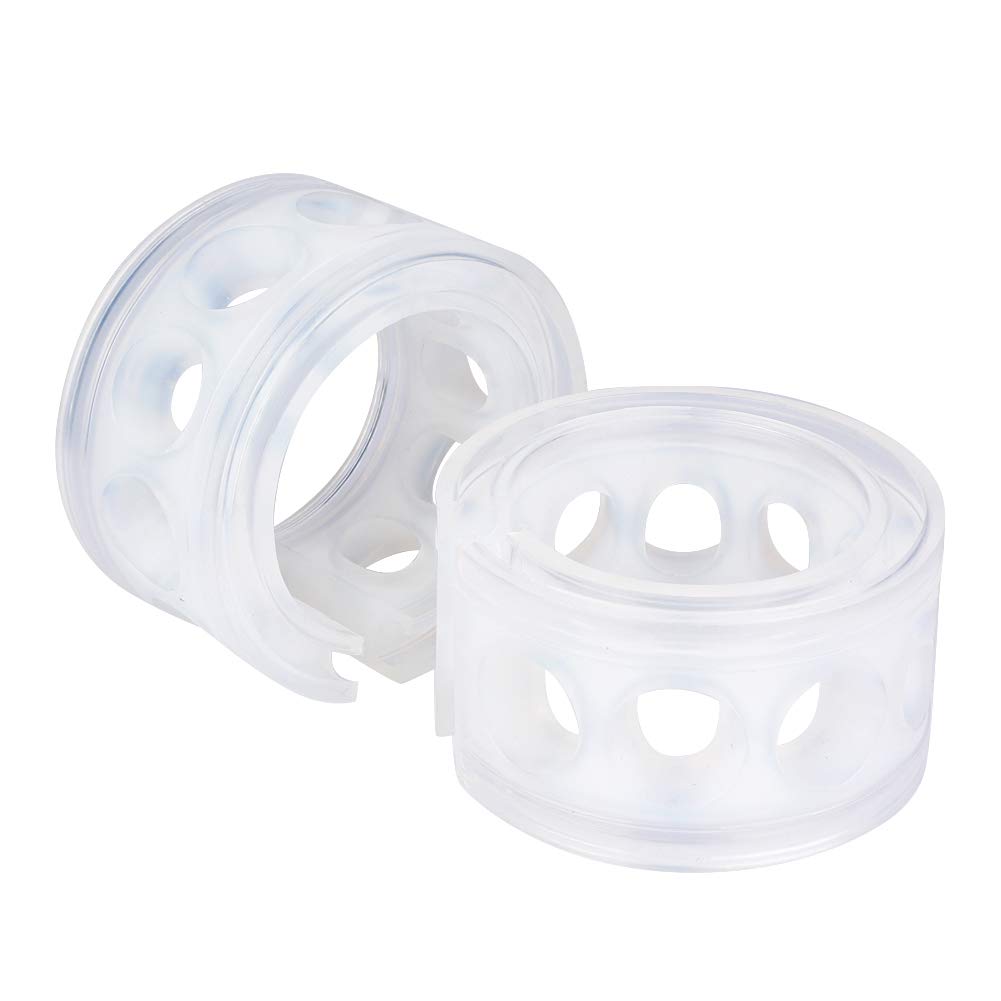 TOUISEDGI Car Shock Absorber Retainer TPE Spring Buffer Power Cushion Stable Drive Comfy Ride Transparent 2pc (A+) von TOUISEDGI