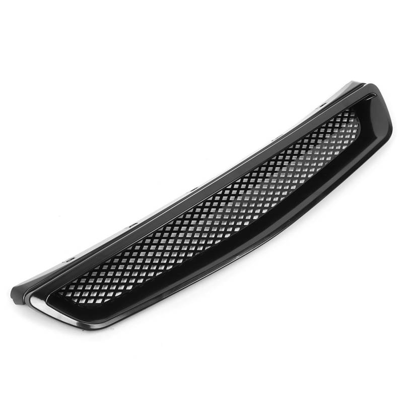 TOUISEDGI Fronthaubengrill für JDM Typ R-Stil für Civic 1999 2000, schwarzes ABS-Material von TOUISEDGI