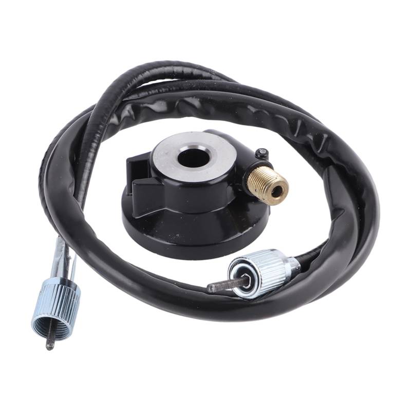 TOUISEDGI Speedometer Drive Gear with Cable Quality PC Aluminum Alloy 12mm Axle Black 100cm Fit for GY6 50 150 Scooter von TOUISEDGI