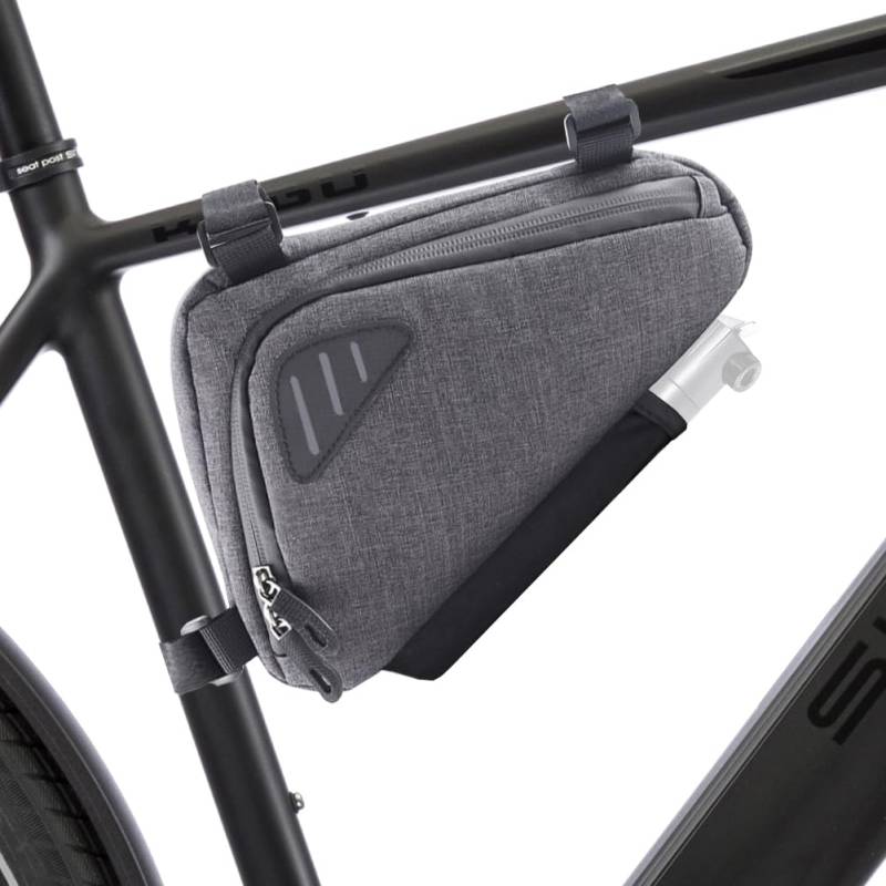 TOURSLOV Fahrradtasche Rahmen, Wasserabweisende Rahmentasche Fahrrad, Rahmentasche Dreieckstasche Triangeltasche, mit Vielen Fächern und Reflektierende Elemente von TOURSLOV