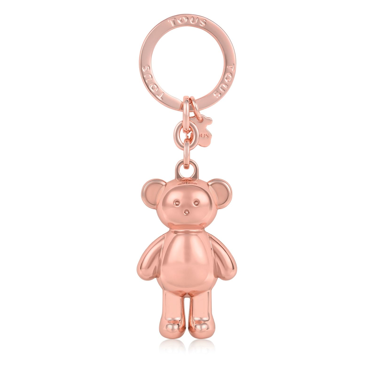 TOUS LLAVERO OSO TEDDY BEAR ROSA-DORADO, Damen Schlüsselanhänger, Gold, Talla única - von TOUS