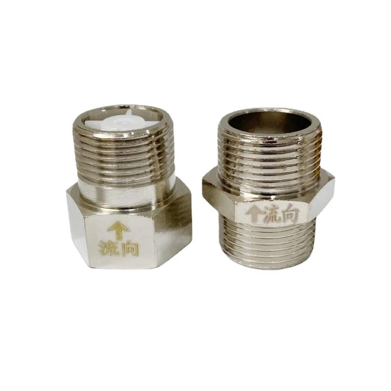 1/2" 3/4" 1" Female Male Thread Brass One Way Non Check Valve For Toilet Water Tank Water Heater(05,Female to Male) von TPQZQAUEC