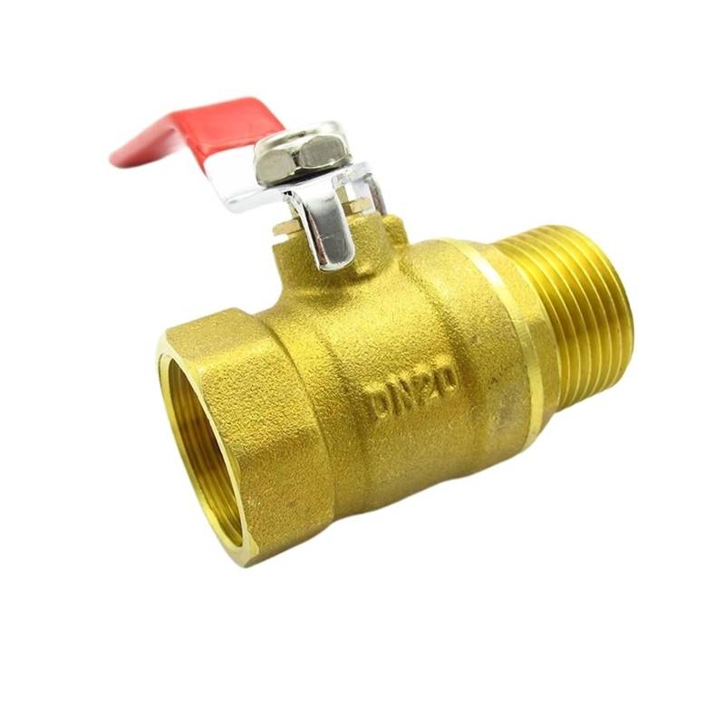 1/4" 3/8" 1/2" 3/4" 1" Female To Male Thread Two Way Brass Shut Off Ball Valve Connector Adapter For Water Oil Air(05) von TPQZQAUEC