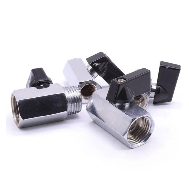 1/4" 3/8" 1/2" Female Male Thread Brass Ball Valve Pipe Fitting Connector with Handle(1/2",Female to Female) von TPQZQAUEC