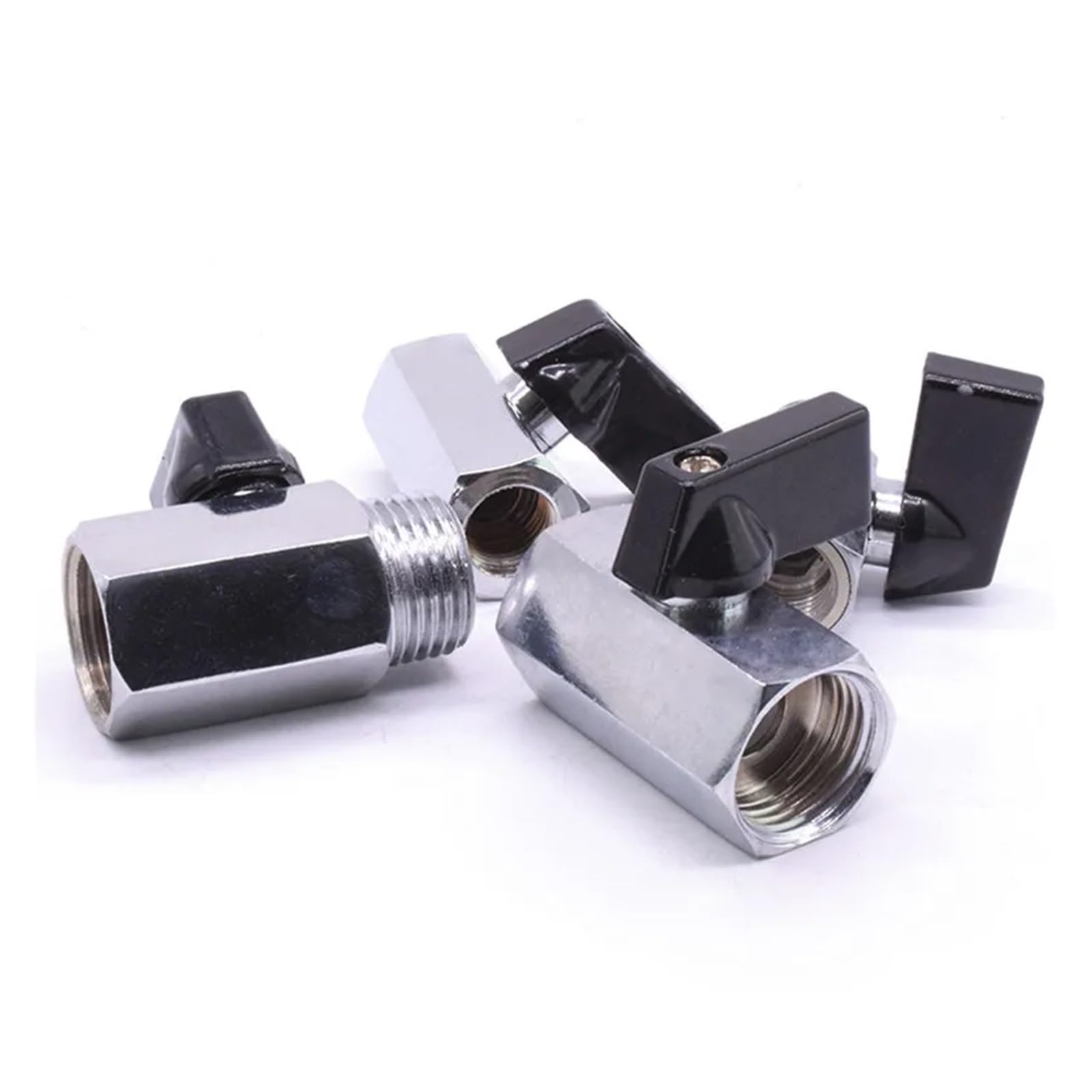 1/4" 3/8" 1/2" Female Male Thread Brass Ball Valve Pipe Fitting Connector with Handle(3/8",Female to Male) von TPQZQAUEC