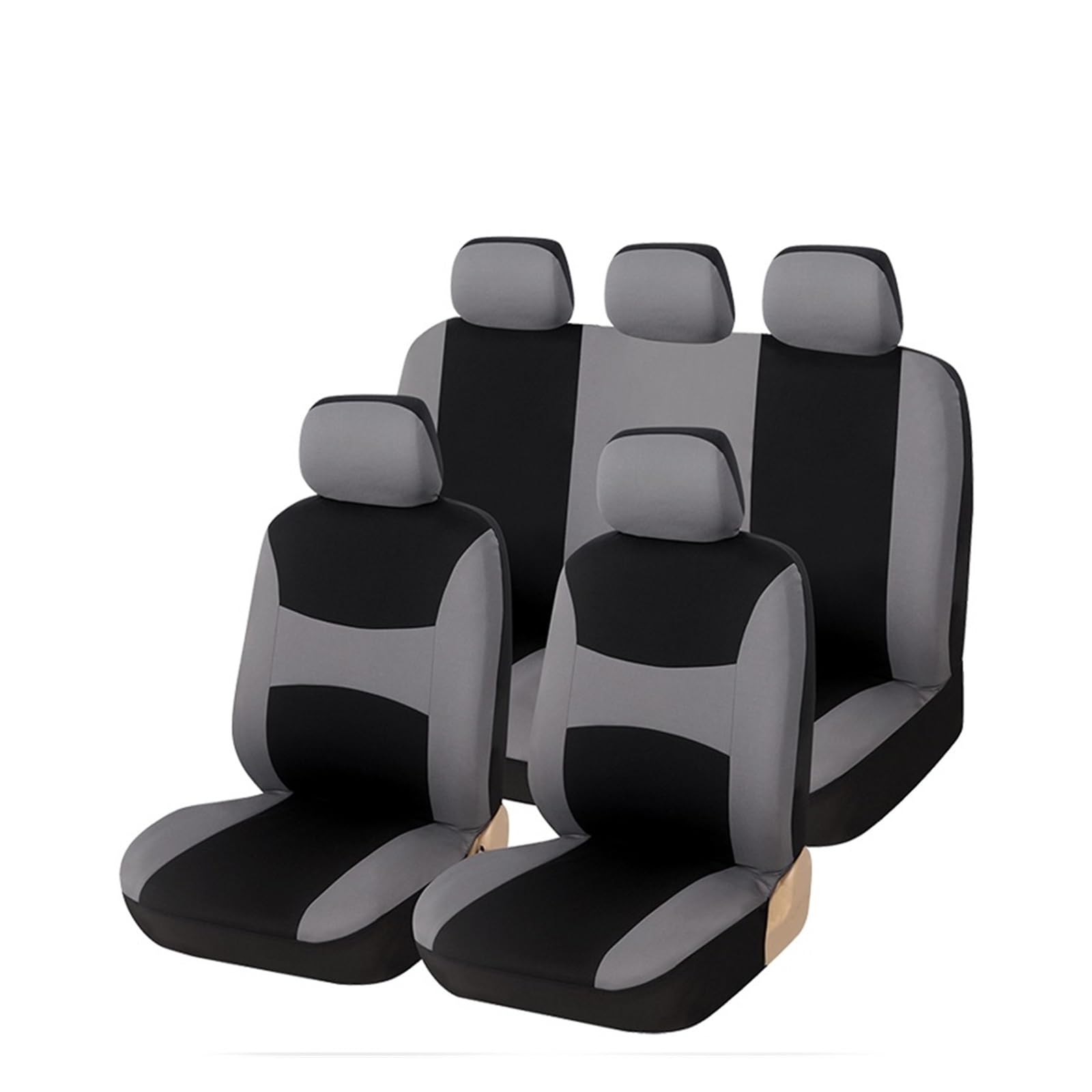 Auto-Schonbezug Für Fiat Für Stilo 5-Sitzer Autositzbezüge Universal Auto Kissenschutz Autositzbezug(Gray full set) von TPSOBRU