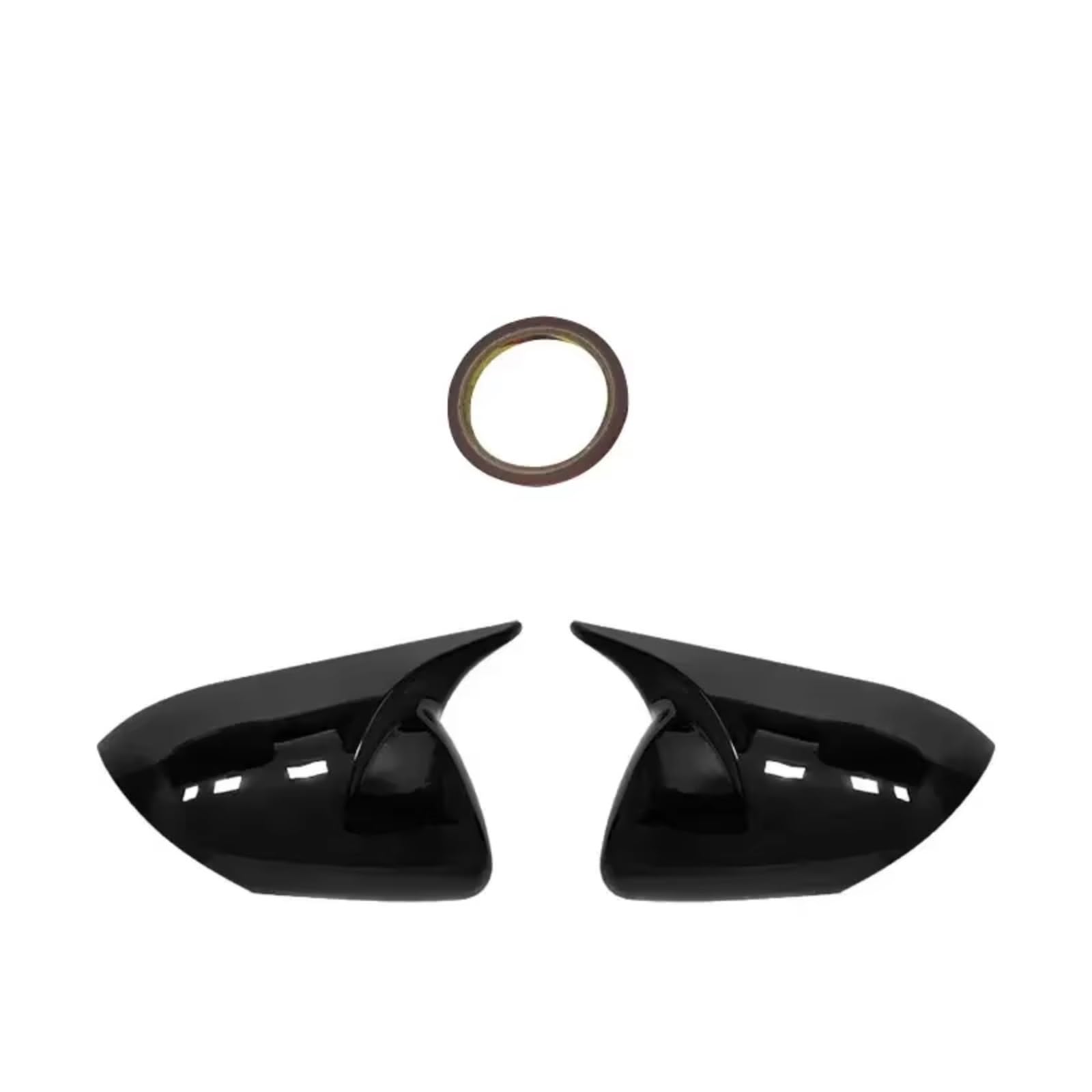 Auto Spiegelkappen Für Mazda 3 Für Axela BL 2,0 2009 2010 2011 2012 2013 Auto Außentür Flügel Spiegel Abdeckung Kappe Rückspiegel Shell Gehäuse Rückspiegelkappe(Black One Pair) von TPSOBRU