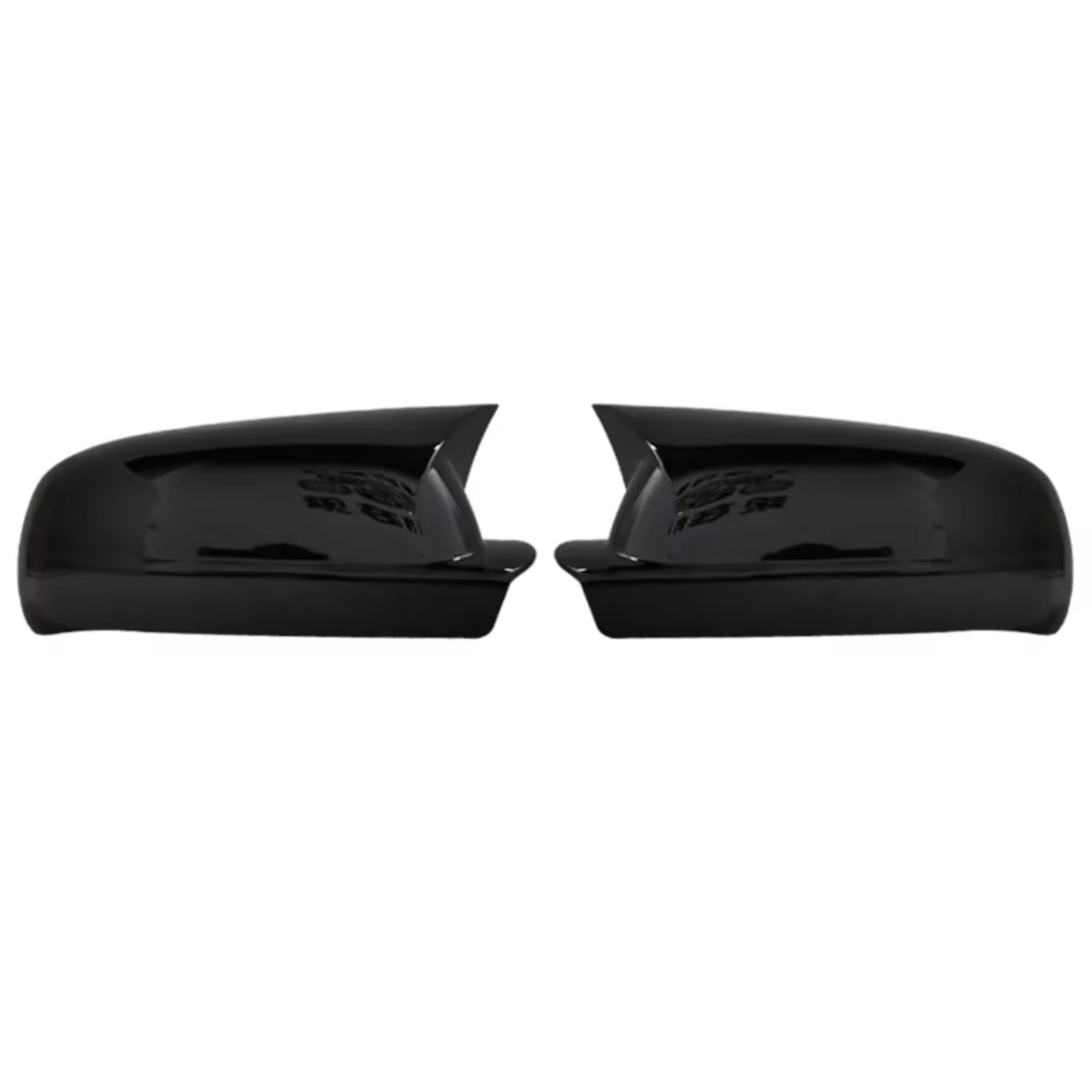 Auto Spiegelkappen Für VW Für Golf 4 MK4 1997-2003 Rückspiegelabdeckung 2-teilige Abdeckung Glänzend Schwarz Autoschilde Außenspiegelabdeckung im Bat-Stil Rückspiegelkappe(Bright black) von TPSOBRU