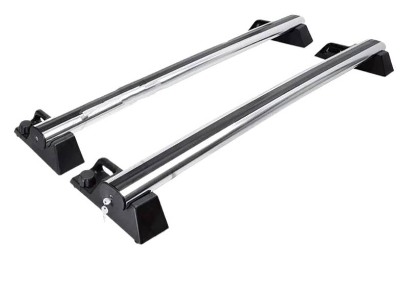 Dachgepäckträger 2 Stück Für Hummer H2 2002–2009, Silberfarben, Träger-Gepäckträger Vorne Und Hinten, Aluminium-Querstange, Querlatte Autos Dachträger von TPSOBRU