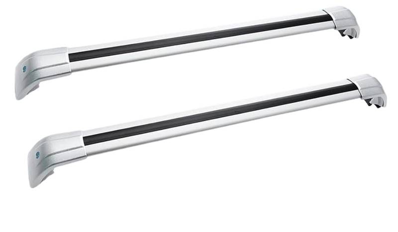 Dachgepäckträger 2PCS Für Mazda Für CX-90 CX90 2023 2024 Dachreling Rack Querstangen Kreuz Bars Abschließbare Aluminium Legierung Autos Dachträger(Silber) von TPSOBRU