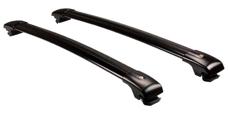 Dachgepäckträger 2PCS Für Toyota Für Land Für Cruiser LC300 J300 2021-2023 Dach Schiene Rack Riegel Kreuz Bars Abschließbare Aluminium Legierung Autos Dachträger(Schwarz) von TPSOBRU