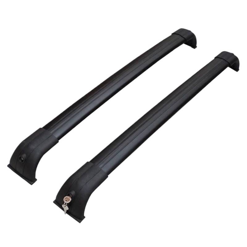 Dachgepäckträger 2Pcs Für Land Für Rover Für Discovery 3 4 Dach Bars Legierung Seite Bars Kreuz Schienen Dach Rack Gepäck träger Autos Dachträger(Schwarz) von TPSOBRU