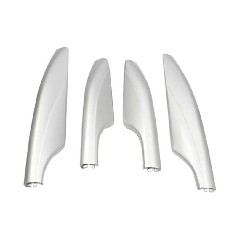 Dachgepäckträger 4Pcs Für Nissan Für Patrol Y62 2010-2018 Dach Rack Schiene Bar End Shell ABS Kunststoff Schutz Abdeckkappen Silber Vorne Hinten Links Rechts Autos Dachträger von TPSOBRU