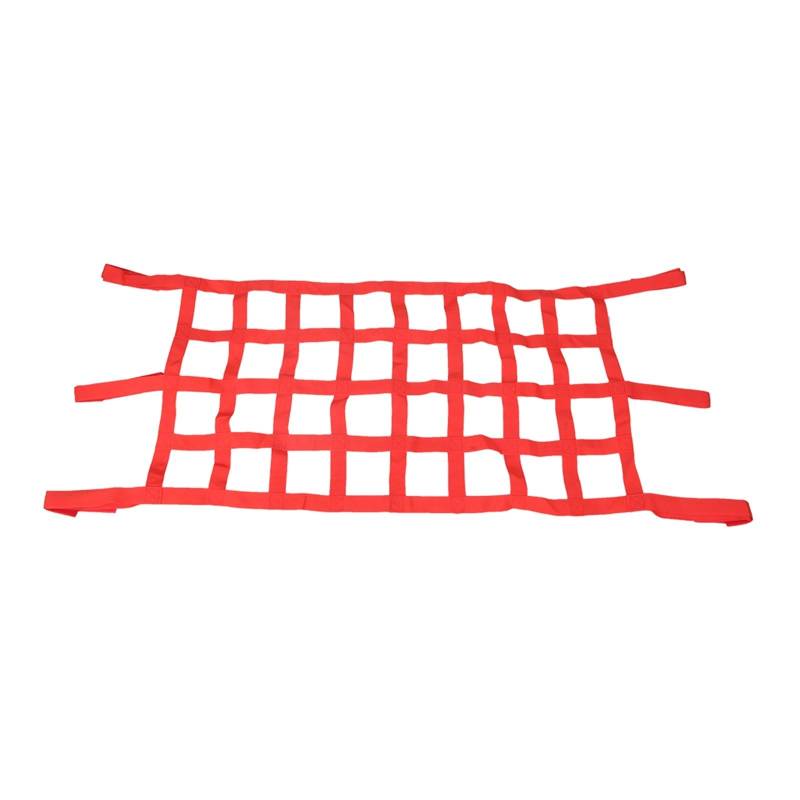 Dachgepäckträger Für Jeep Für Wrangler JK Für JKU JL YJ TJ LJ 1997-2023 + Auto Fenster Cargo Mesh Net Auto Top Dach Hängematte Mesh-Cargo-Net Autos Dachträger(Red) von TPSOBRU