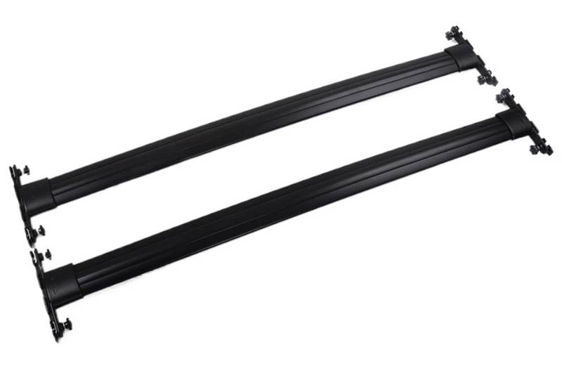 Dachgepäckträger Für Toyota Für Land Für Cruiser 200 V8 LC 200 LC200 2008-2021 Silber Schwarz Quer Bar Dach Rack Dach Schiene Autos Dachträger(Schwarz) von TPSOBRU