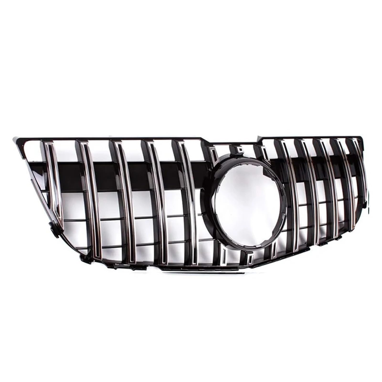 Frontgrills Für Benz Für GLK Klasse X204 2008-2012 Auto Stoßstange Haube Mesh Front Grill Oberen Racing Grille Schwarz/Silber Front Bumper Grille(Silber) von TPSOBRU