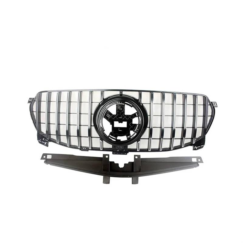 Frontgrills Für Benz W167 2020-IN Für GLE-Klasse Silber/Schwarz Auto Vorne Racing Billet Stoßstange Mesh Grill Vent Oberen Front Bumper Grille(Silver DG) von TPSOBRU