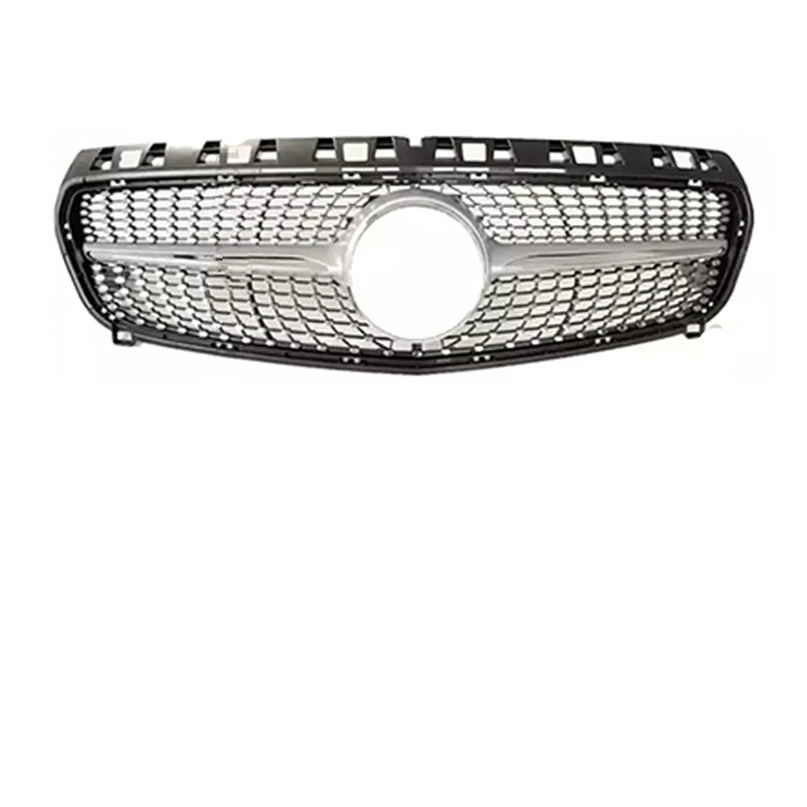 Frontgrills Für Benz W176 A 2018 2017 2016 2015 2014 2013 A180 A45 A260 A200 Fronteinlass Stoßstangengrill Grill GT Diamant Tuning Front Bumper Grille(13-15 Diamond Silver) von TPSOBRU