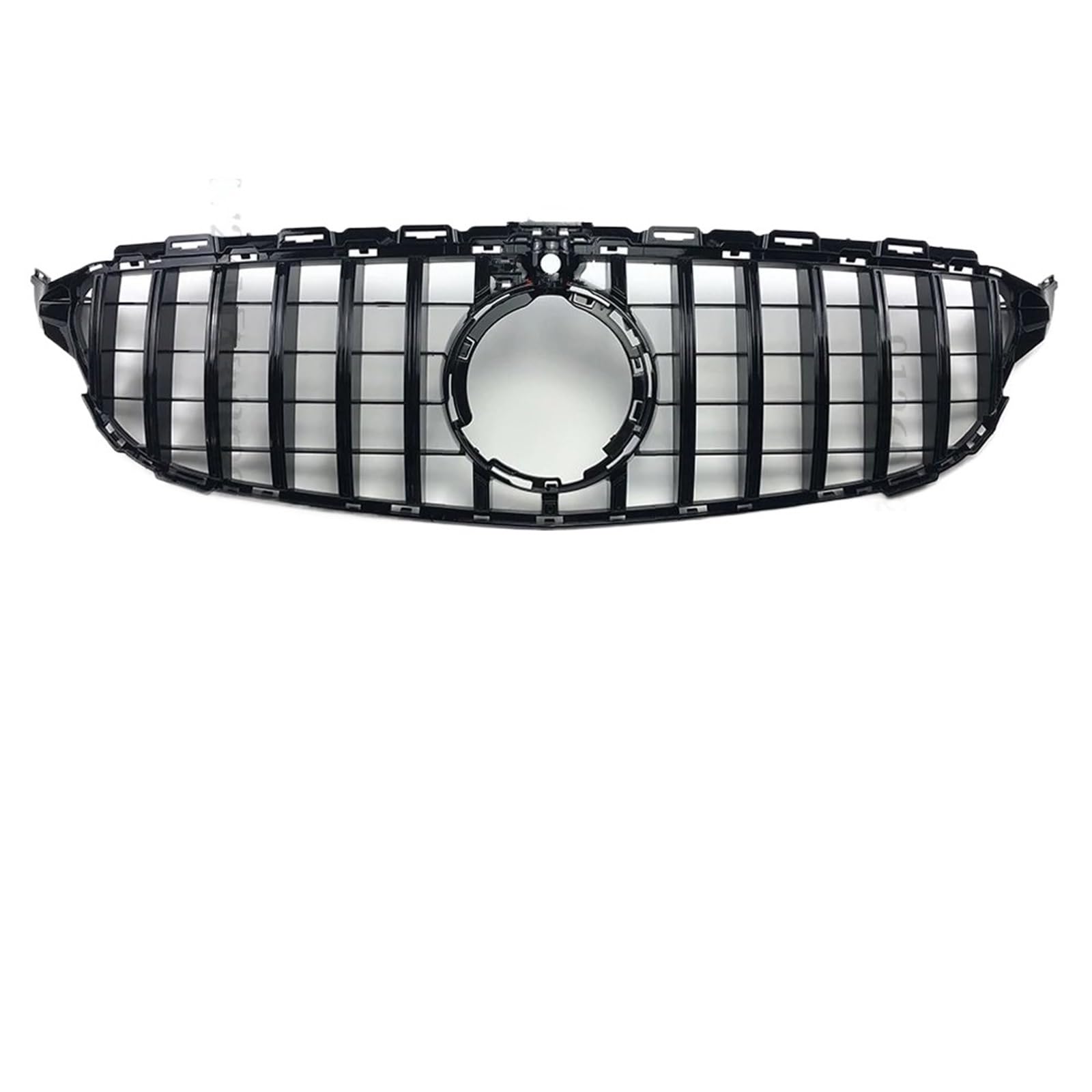 Frontgrills Für Benz W205 S205 C C205 C180 C200 C250 C300 C260 2014-2021 Oberer Ersatz-GT-Stil Frontstoßstangengrill Front Bumper Grille(19-21 Black with Cam) von TPSOBRU