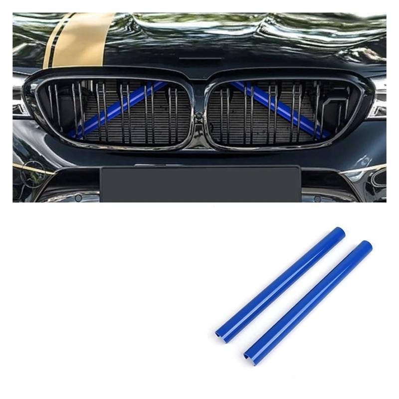 Frontgrills Für F10 F11 F02 F30 F32 F44 Serie Auto Sport Styling Dekoration Abdeckrahmen F20 F21 F22 F23 Kühlergrill Zierleisten Front Bumper Grille(Blue) von TPSOBRU